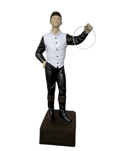 Betach Home Classic Lawn Jockeys Striped Garden Statue, Matte, 36' Height