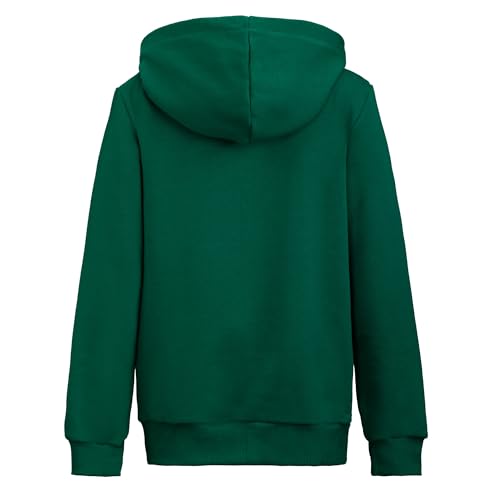 Sudadera con capucha verde cómoda y resistente para evitar el frío de 7-8y 3