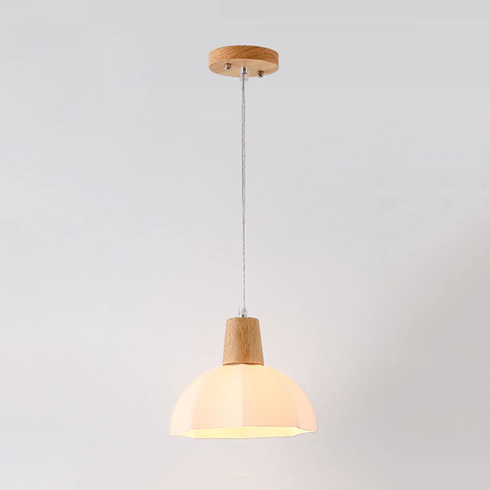 Lámpara colgante pequeña de cristal moderna E27 de 1 luz para techo semiempotrable ajustable 2