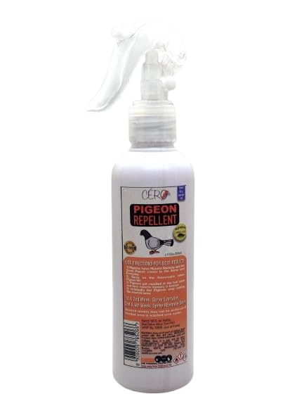 CERO New Pigeon Repellent Trigger Spray (200ml) Superior To Anti Pigeon Spikes Pigeon Repellent for Balcony Effectively Keeps Pigeons Away From Roof Terrace Windows Yard & Outdoor Spaces