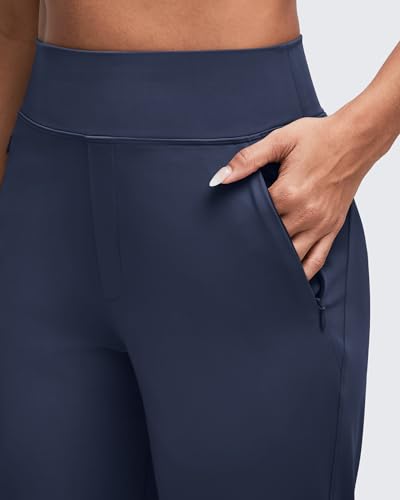 G4Free ShiftReady Women Dress Yoga Pants with Hidden Zipper Pockets High Waist Work Trousers Petite/Regular/Tall4