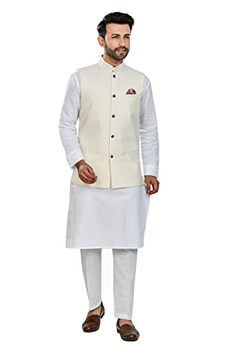 Image of BE ACTIVE Mens Nehru Jacket For Men|| Linen Waistcoat for Ocassion|| Mens Nehru Jacket