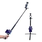 KIPYENB 1.57m Selfie Stick Tripod Extension Rod for DJI Osmo Pocket 3, with Metal Expansion Adapter Pocket3 Accessories Extension Rod Tripod