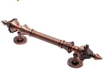 Door Handles Antique Zinc Alloy Multi-Size Handle Door Pull Bronze Gate Hotel Entrance Shopping Mall Door Handle WF - ( Color: A; Size: 440MM )