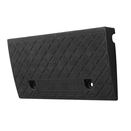 Rampa Triangular de Goma POPETPOP 50x27x9cm Negra para Carga de Vehículos en Entrada y Acera miniatura 1