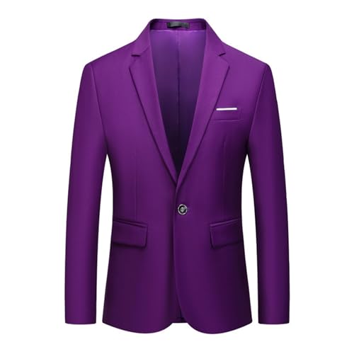 Veste de costume moderne homme coupe ajustée blazer chic uni