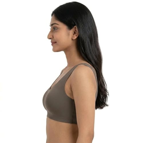 Image of Jalodari Women's Padded Sports Bra | Full Back Coverage Push Up Gym Bra | Slip-On Fitness Workout Yoga Bralette | Wirefree Breast Uplift Tank Top Innerwear