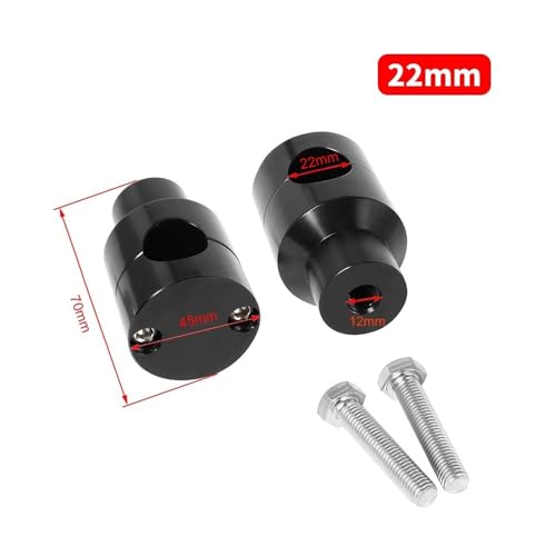 Elevador de manillar moto 25 mm para eliminar dolor de espalda 6