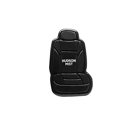 Image of FH Group Hudson Mist 3D Scented Black Air Freshener 1-Pack Clip-On Non-Toxic, Plastic Alcohol-Free Fragrance Oil Car Seat Shape Long Lasting for Cars, SUVs, Closets, Small Spaces, etc. Black
