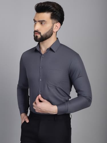 Image of Indian Needle Men's Solid Regular Fit Shirt