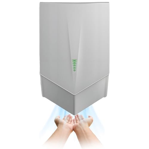 ROEFETY Secador de Manos eléctrico de Pared Comercial, Grey ROEFETY Secador de Manos eléctrico de Pared Comercial, Grey