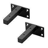 HOHE QUALITÄT: Diese Regalstütze besteht aus hochwertigem Eisen mit glatten Kanten und ist robust und langlebig. Niemals rosten. Geeignet für eine Vielzahl von Wohnstilen. Es wird eine schöne Dekoration für die Wand sein.