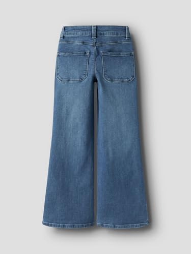 NAME IT Mädchen Nkfpolly X-Wide Jeans 3057-Fr Noos, Medium Blue Denim, 98 – Ansicht 4