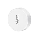 Design compatto e di lunga durata: il piccolo sensore bianco da 13 x 13 x 3 cm si adatta a qualsiasi arredamento fornendo letture accurate da -10 °C a 50 °C e dallo 0% al 95% di umidità relativa con batteria Cr2450