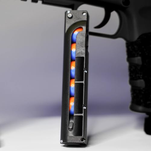 Mace Pepper Spray Launcher Kit - Home Security Self Defense Kit - Personal Protection Pepper Ball Non Lethal Gun - Shoots up to 150ft - Includes Practice, Kinetic, & Mace Rounds (Black) - Thumbnail 4