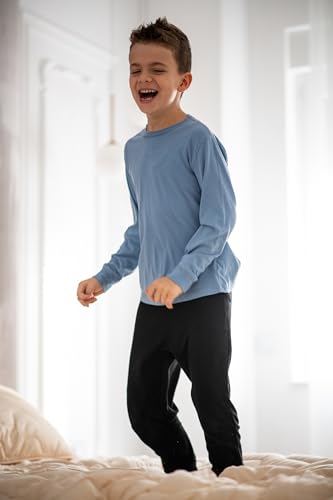 2 Pack Cotton Toddler Boys Kids Sweatpants Active Jogger Pants with Pockets4