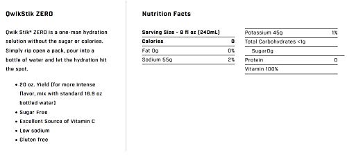 Miniatura 2 de Sqwincher Zero Qwik Stik - Mezcla de bebidas en polvo con electrolitos sin azúcar, bolsa de 50 unidades, paquete de 2 (100 barras en total) (Cítrico