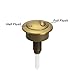 TopHomer Gold Toilet Push Button 48mm Diameter Dual Push Flushing Button Adjustable Toilet Water Tank Button Replacement