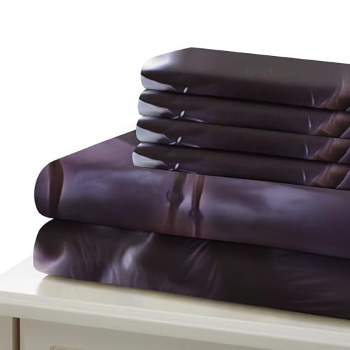 Housse de couette loup microfibre premium 260x220 parure ultra douce 3D - 7