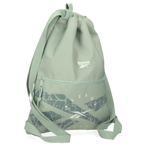 Reebok Trace Mochila Saco, Verde, 35x46 cms
