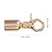 DECHOUS 6pcs Metal Rope Clamps Snap Hook Rope Stopper Fittings for Stanchion and Barriers Small Inner Elegant Gold Finish for Industrial and Use