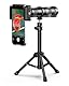 Evil Eye 28X HD Teleobjektiv, 4K HD-Vollfarb-Teleobjektiv für Reisen, Tierfotografie und Outdoor-Aktivitäten, Perfektes Smartphone-Stativ für iPhone, Samsung, Pixel, OnePlus und Huawei