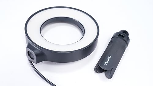 ZENIKO CR5 BI 5W Video Ring Light Soft and Gentle Glow Magnetic Design Adjustable Color Temperature/Brightness for Selfie,Vlog,Makeup,TikTok