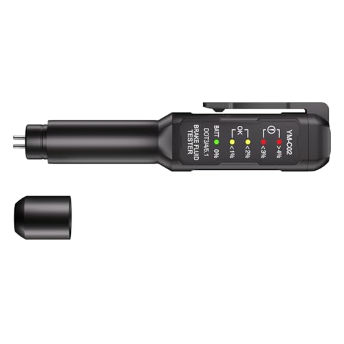 Probador de líquido de frenos para DOT 3.0/4.0/5.1 Herramienta de diagnóstico de líquido de frenos de 5 niveles