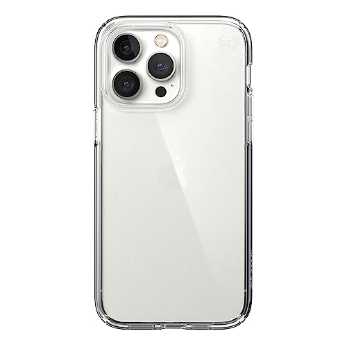 Image of Speck Clear iPhone 14 Pro Max Case - Drop Protection, Scratch Resistant Dual Layer Slim Phone Case for 6.7 Inch iPhones 14 Pro Max - MagSafe Compatible - Anti-Yellowing - Presidio Perfect-Clear /Clear