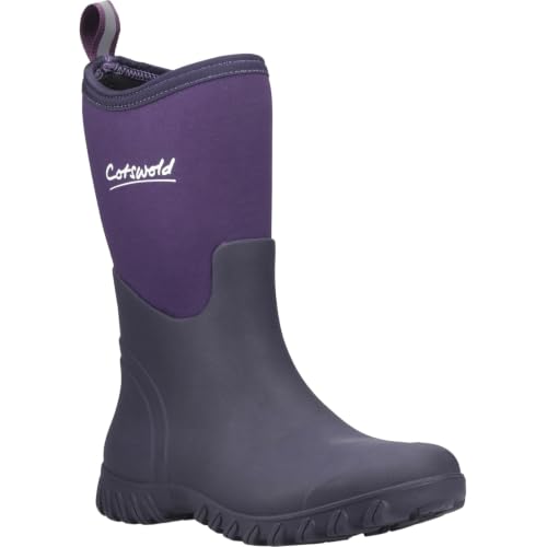 Image of Cotswold Female Ashmead Wellingtons, Purple, 7