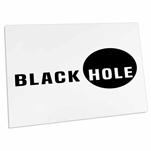3dRose Black Hole Design Desk Pad 23 x 16 in miniatura 1