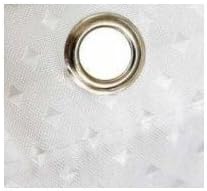 Euroshowers White Diamond Fabric Shower Curtain - Extra Long and Wide, Weighted Hem - Machine Washable (180 CM WIDE X 200 CM LONG) - Image 4