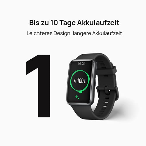 HUAWEI WATCH FIT new Smartwatch, 1,64 Zoll lebendiges AMOLED-Display, 10 Tage Akkulaufzeit, ganztägige SpO2-Überwachung, 24/7 Herzfrequenzüberwachung, Deutsche Version, Pomelo Red - Image 5