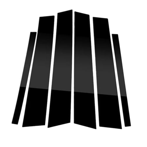 Pilares de ventana negro brillante para BMW Serie 1 F20 de 6 piezas que renuevan tu coche