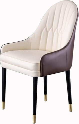 JKJZSALJ Sillas De Comedor Modernas para Cocina Y Comedor, Sillón De Salón Tapizado En Emulsión con Cojín De Microfibra Suave Y Patas De Madera Maciza, L, 1 Unidad.