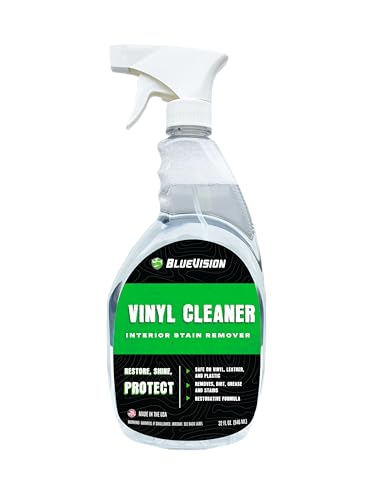 BlueVision Interior Stain Remover and Boat Cleaner - Easily Removes Stains, Salt, and Droppings; Safe on Vinyl, Leather, Plastic, and Rubber.