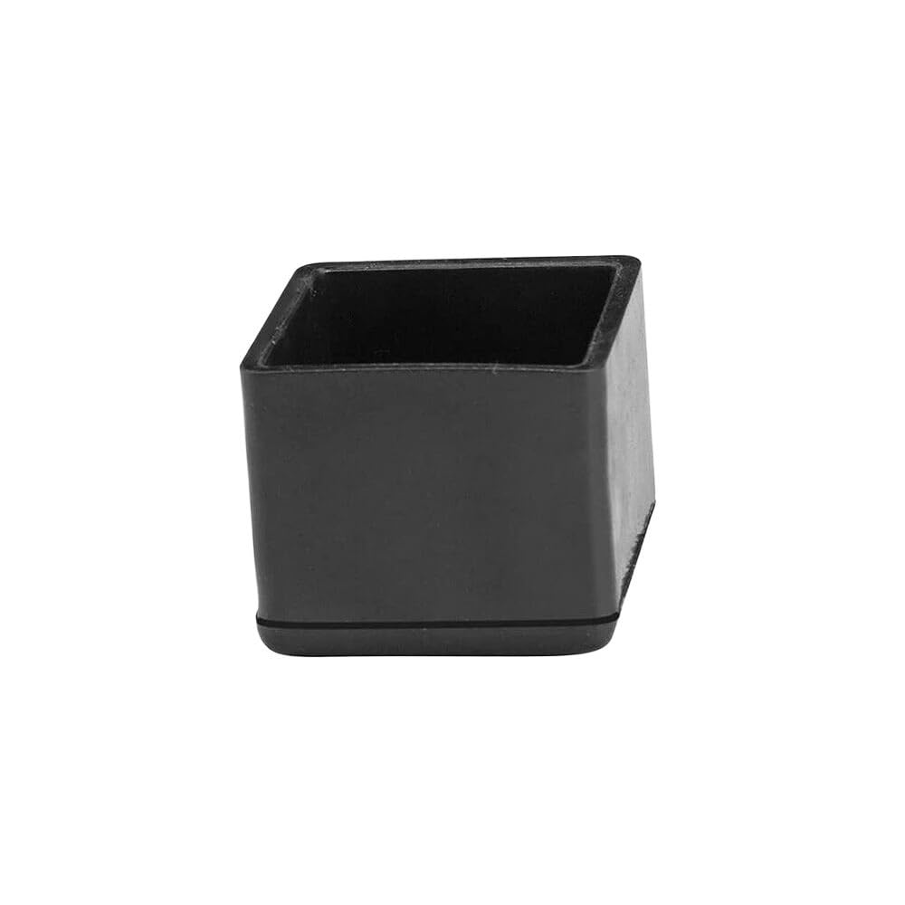 HYQOUKLR Silicone Chair Leg Cover Caps, Chair Leg Covers 8Pcs Silicone Non-Slip Square Rectangle Transparent Black Multiple Sizes(Square-30mm-01)