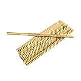 ROMISBABA 2 Paquetes Palo de bambú brochetas Carne largo palitos de charcutería parilla brocheta de kebab jumbo selecciones de alimentos de bambú para barbacoa De madera