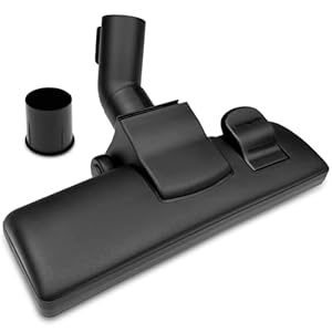 WinGluge 35/32 mm universele stofzuigerborstel, stofzuigermond met 2 rollen, accessoire stofzuiger met borstel en adapter, centrale stofzuiger voor tapijten of tegels