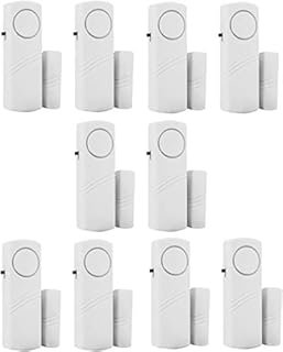 Personal Security Window & Door Alarm Bell | Wireless Sensor Door Window Burglar Alarm | Pack of 10