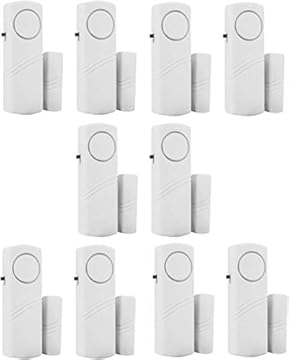 Personal Security Window & Door Alarm Bell | Wireless Sensor Door Window Burglar Alarm | Pack of 10