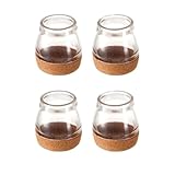 Chair Leg Covers (4-Pack) | Felt Furniture Cups for Anti-Slip, Scratch Protection & Quiet Movement, Floor Protectors for Tables & Chairs 1-2