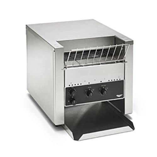 Vollrath CT4-120450 Conveyor Toaster, 10.5" Wide Conveyor, 120V, Quartz Heating Elements, Variable Speed and Heat Controls, Toasts Up to 450 Slices/Hour, Stainless and Aluminized Steel