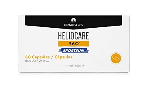 En Oferta Heliocare 360º Sportsun, Aumenta La Resistencia De La Piel De Los Deportistas Al Sol Gracias A Fernblock+,60 Capsulas, 200 G