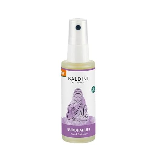 Aura Spray Buddhaduft 30 ml – Natürliches Bodyspray mit ätherischen Ölen – Aromatherapie Duft – Sandelholz, Benzoe & Tonka – beruhigend & harmonisierend