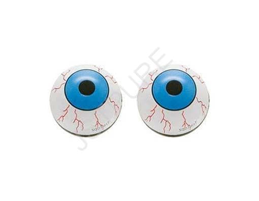Tapas de válvula en forma de ojo para bicicleta, color azul. Piezas para bicicletas. miniatura 2
