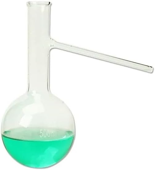 150/250/500ml Round Bottom Glass Distillation Flask with Side Arm - Laboratory Distilling Equipment(100ml)