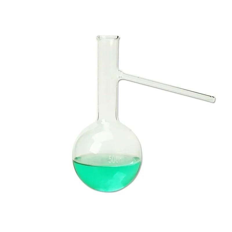 150/250/500ml Round Bottom Glass Distillation Flask with Side Arm - Laboratory Distilling Equipment(100ml)