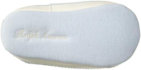 POLO RALPH LAUREN Kids Baby-Boy's Vaughn II Crib Shoe, Light Blue w/Train Print, 4 M US Infant | Image 3