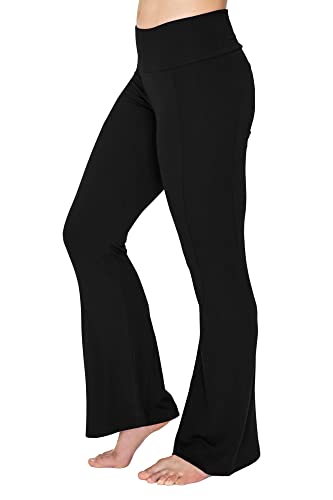 JJwinks Women's Happy Hour Pant - Loose Fit Flared Bottom Pants, No Muffin Top 4in Waistband for Lounging